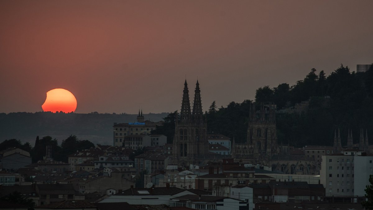 Eclipse solar total de 2026, a 12 de agosto de 2026, en Burgos, Castilla y León (España).