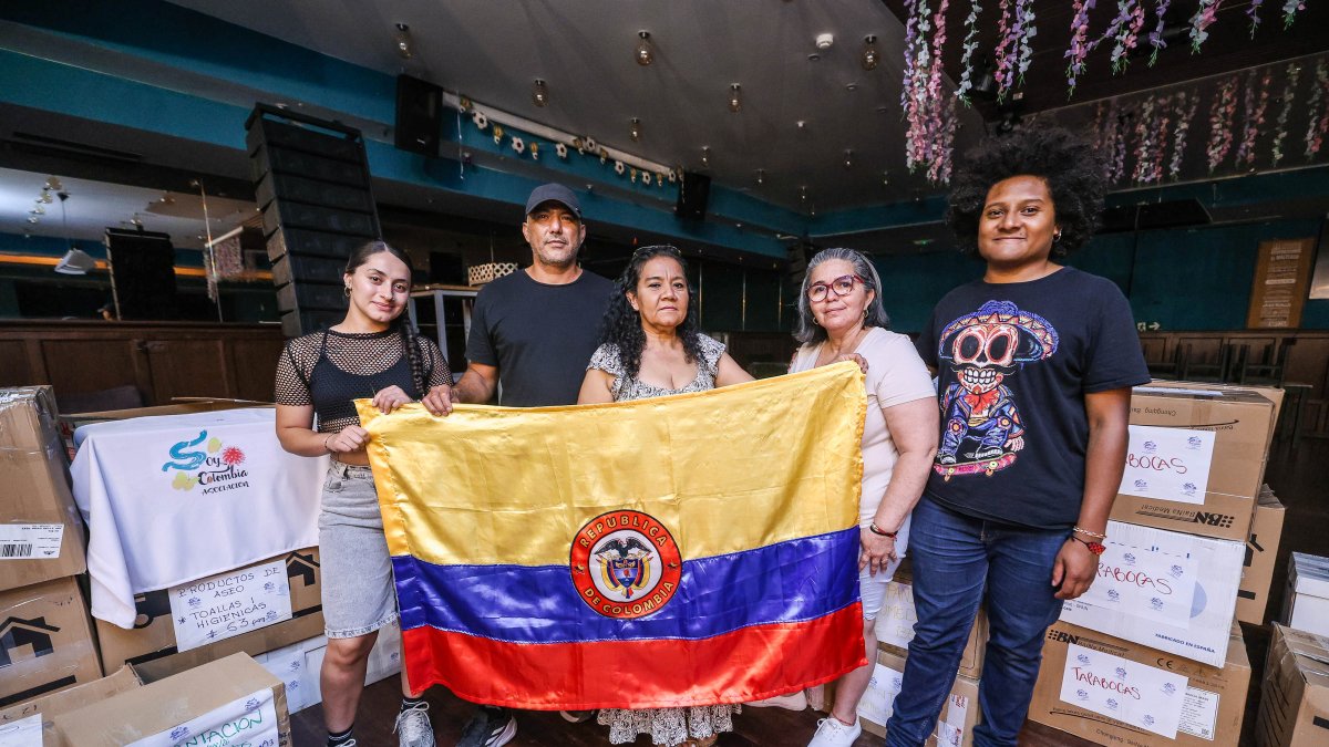600 kilos de ayuda para las víctimas del terremoto de Colombia: «Burgos siempre firme con nosotros»