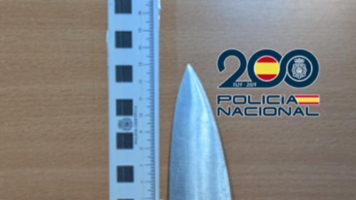 Cuchillo intervenido.
