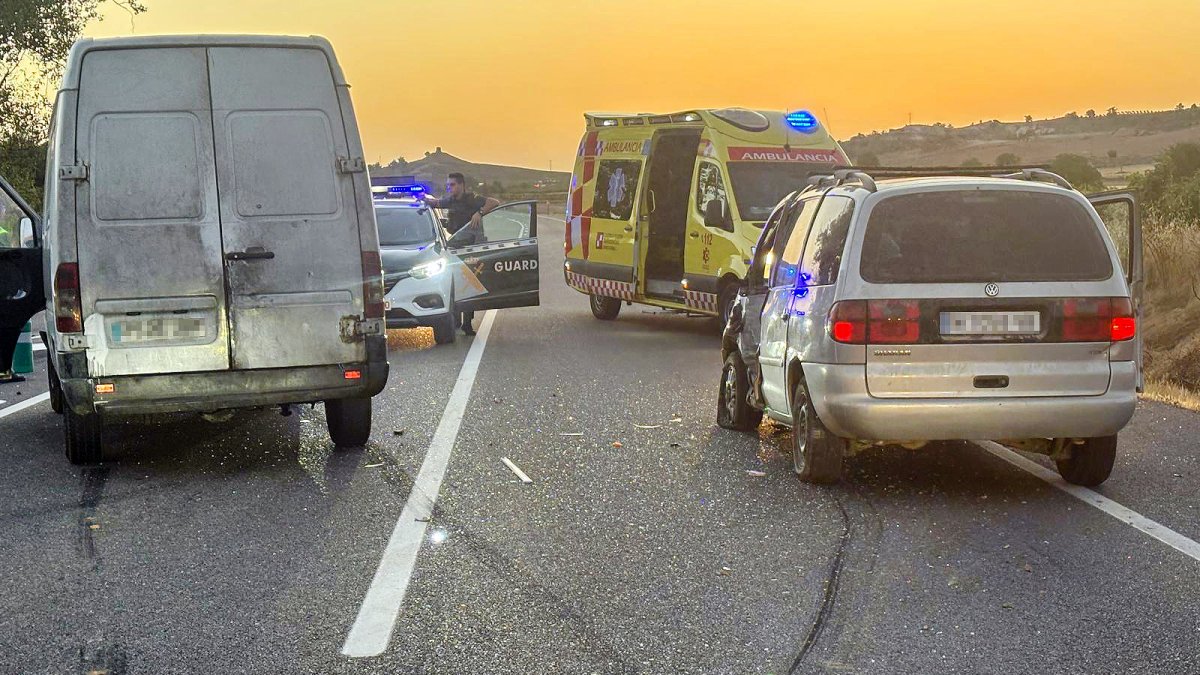 Imagen del accidente en Fuentecén.