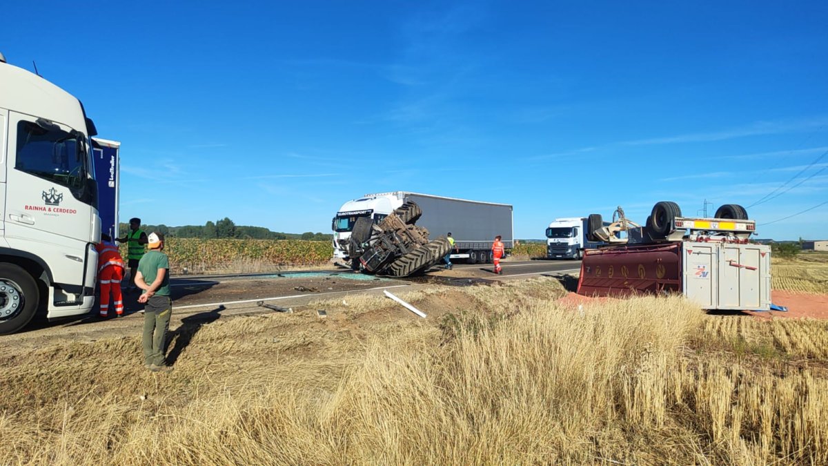 Última hora. Nuevo accidente en la N-122 a la altura de Vadocondes