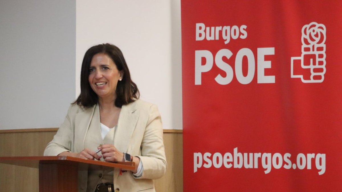 Esther Peña, diputada en el Congreso y secretaria provincial del PSOE en Burgos.