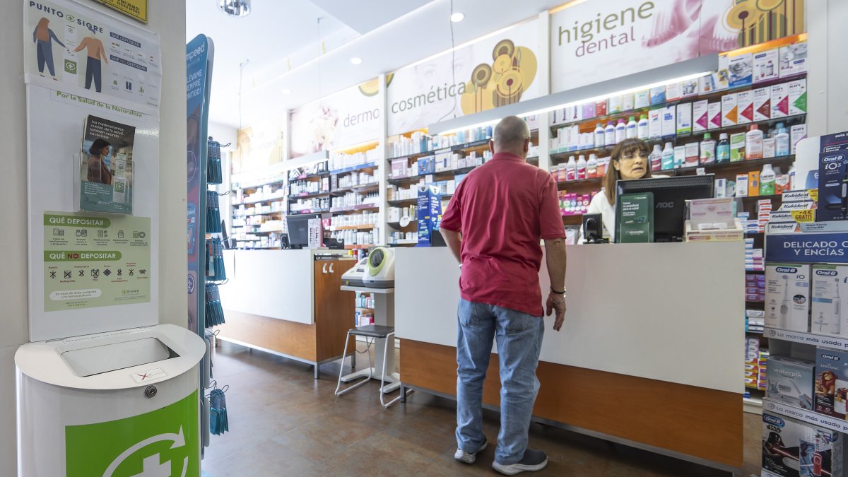 Imagen de un Punto Sigre en una farmacia de la ciudad de Burgos.