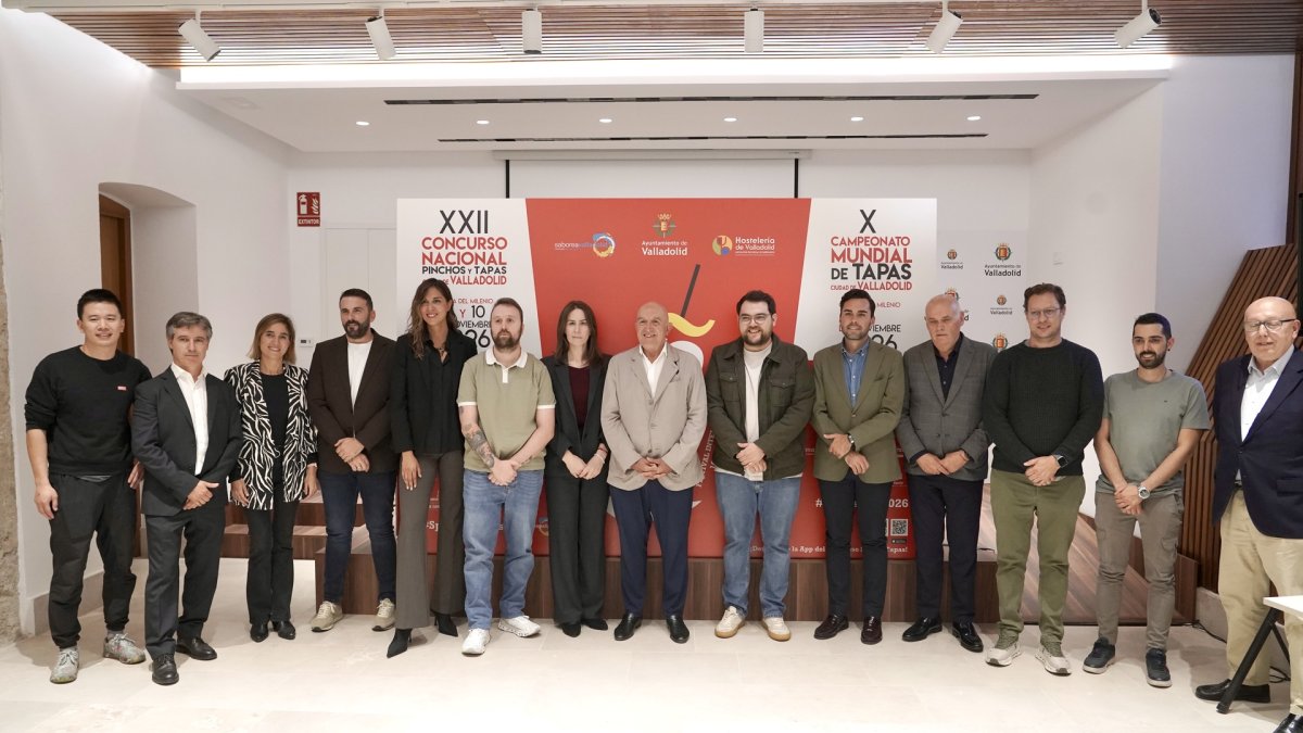 El alcalde Jesús Julio Carnero presenta el XXII Concurso Nacional de Pinchos y Tapas ‘Ciudad de Valladolid’ y el X Campeonato Mundial de Tapas ‘Ciudad de Valladolid’.