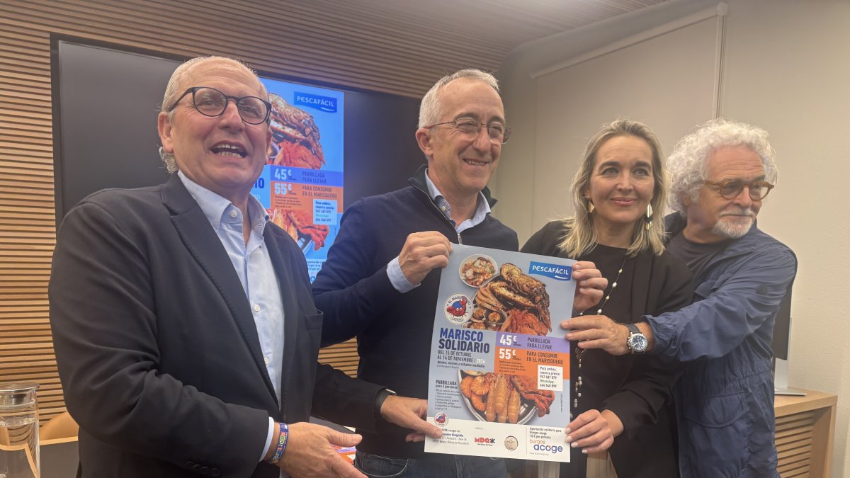 Marisco Solidario aspira a recaudar 10.000 euros para Burgos Acoge