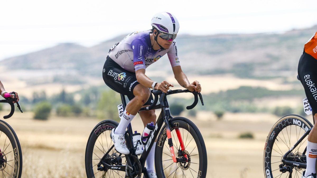 Fagúndez durante la Vuelta a Burgos.