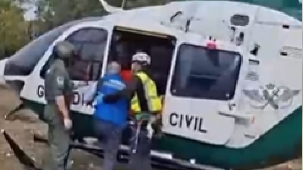 Intervención del GREIM de La Rioja en Pancorbo por la muerte de un cazador.