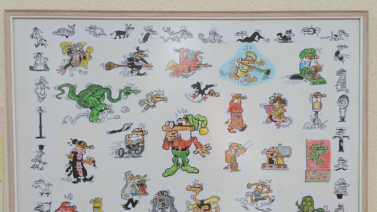 La exposición rinde homenaje a Francisco Ibáñez