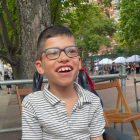 Martín, el niño burgalés con el síndrome de Pitt-Hopkins, en el Zurbarán Rock.
