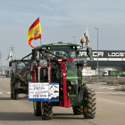 Imagen de uno de los tractores que han participado en la marcha arandina