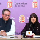 Javier Arroyo e Inmaculada Sierra en la Diputación Provincial.