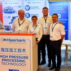 Andrés Hernando (i); Carole Tonello; Jorge Marraud y Guangqi Zeng en Sial Shanghái.