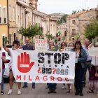 Los vecinos de Milagros forman una cadena humana contra la planta de biogás.