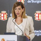 Nuria Barrio, durante la rueda de prensa.