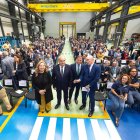 Cristina Ayala, Andrés Hernando, Borja Suárez y Carlos Martín Tobalina, en el 25 aniversario de Hiperbaric.