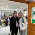 La presidenta de Afammer CyL, Rakel Cuadrado, con la representante de Burgos, Lucía Martín