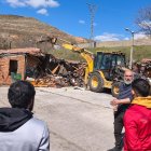 Derribo de viviendas en el poblado chabolista de El Encuentro.