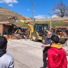 Derribo de viviendas en el poblado chabolista de El Encuentro.