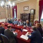 Un momento de la reunión.