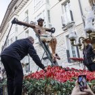 El Cristo de las Santas Gotas volvió a concentrar a cientos de fieles a su vera.