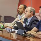 Tres de los cuatro concejales de Vox en el Ayuntamiento de Burgos hacen balance del ecuador del mandato.