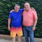 Bassou y Agustín, el vecino de Sargentes de la Lora que le salvó la vida tras sufrir un infarto.