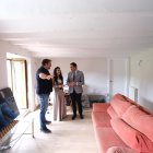 El consejero visitó la vivienda del programa Rehabitare en Rubena.