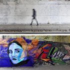 Mural borrado en la calle Duero sin previo aviso.