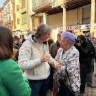 Carlos Martínez en su visita a Aranda
