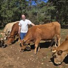 Unai López Rodríguez tiene un centenar de vacas