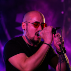 Dani Zapata, en concierto con Ozzmaniacs en Soria.
