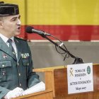 Alfonso Martín Fernández, nuevo jefe de la Guardia Civil en Burgos, durante su intervención de ayer.-SANTI OTERO