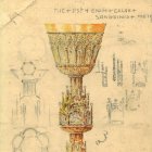 Boceto de un cáliz. ECB