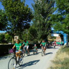 La primera edición de la Bicicletada Solidaria se celebró en el año 2018. INÉS SANCHO.