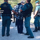 La Guardia Civil facilitó la imagen de la detención del hombre. ECB
