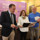 Antón Quirce, Contreras y González durante la presentación de la cita teatral. ECB