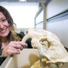 Noemí Sala es la directora del proyecto Death Revol y quien aplica tecnología forense a los huesos de la Sima en Atapuerca. TOMÁS ALONSO