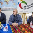 Delgado, Ruiz y la misionera burgalesa, Presentación López, durante la presentación-SANTI OTERO