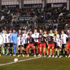 Burgos y Athletic posan ante las cámaras antes del partido. Santi Otero