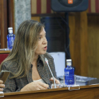 Carolina Blasco, durante el Pleno de aprobación del presupuesto. SANTI OTERO