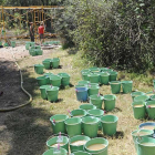 Imagen del lavadero de restos fósiles en el río Arlanzón donde se produjo el robo de las bombas de agua para extraer agua del río.-I. L. MURILLO