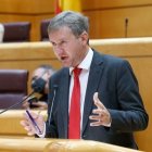 El portavoz de Industria del Grupo Parlamentario Popular y senador por Burgos, Javier Lacalle, en el pleno del Senado. ECB