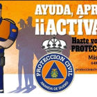 Imagen del cartel de Protección Civil