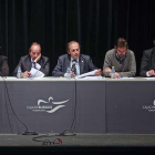 La directiva del Burgos CF durante la Asamblea General Ordinaria celebrada el pasado lunes-Raúl G. Ochoa