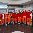 Imagen de parte del equipo de 22 personas que conforman el grueso del Equipo de Vacunacion contra la covid-19. SANTI OTERO