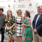 (De izq. a dch), Dj Gallo, Lucía Jiménez, Raquel González, Silvia Abril y Enrique Pascual.-L. V.
