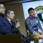 El madrileño atendió a los medios de comunicación en el acto celebrado en la sede de la Fundación Caja de Burgos. SANTI OTERO