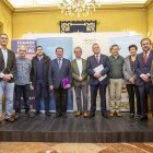 Representantes de las entidades impulsoras y de los municipios participantes ayer en la Institución Provincial. I. L. M.