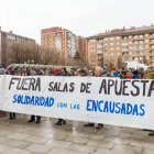 Concentración de apoyo a los cinco encausados por protestar frente a un casino de Gamonal. SANTI OTERO