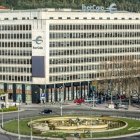 Edificio de Ibercaja en Burgos, ubicado en la plaza de España. ISRAEL L. MURILLO